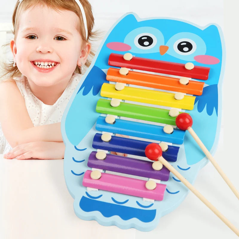 Montessori Wooden Xylophone – 8-Tone Musical Fun for Kids!