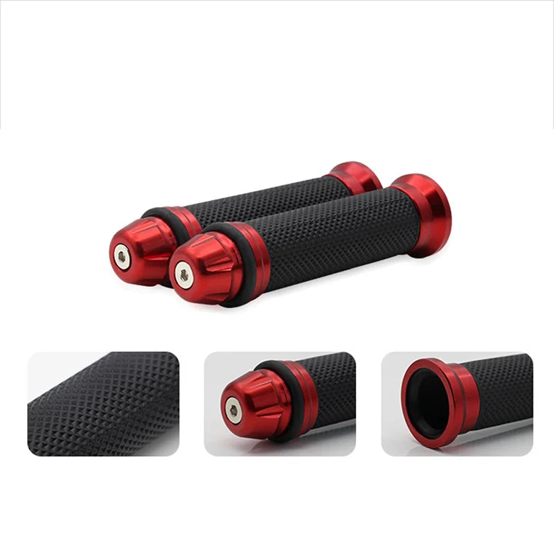 Universal Rubber Motorcycle Grips Throttle Handlebar