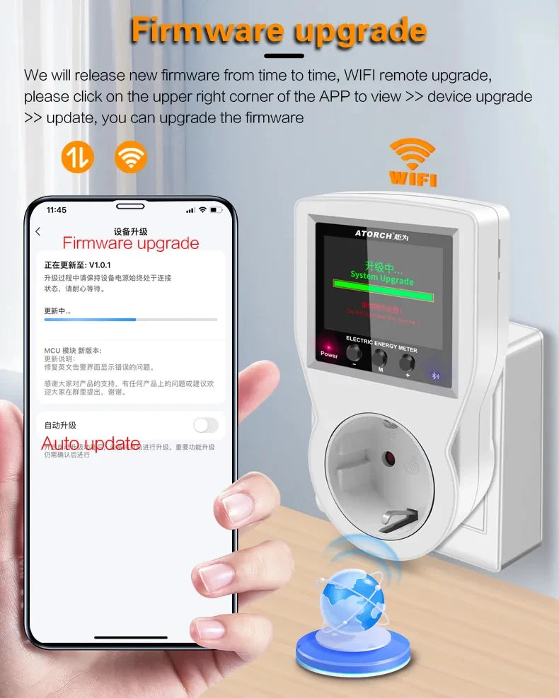 Tuya WiFi Smart Socket with Energy Meter