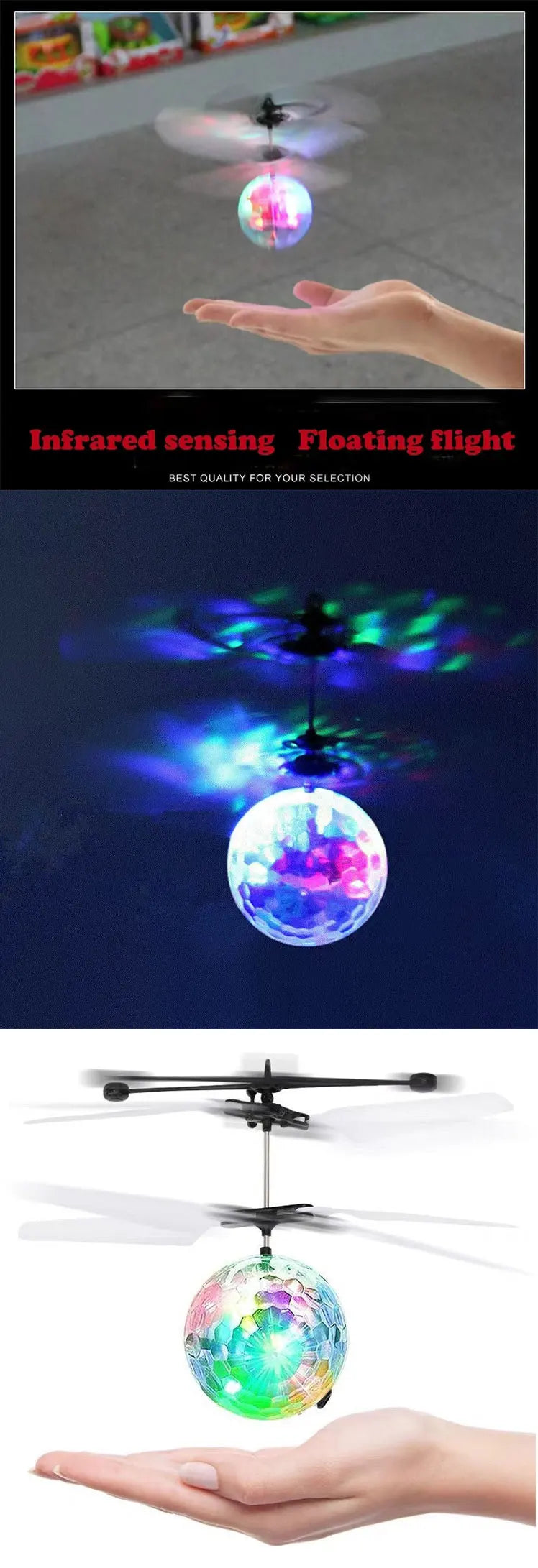 Induction Crystal Ball Toy – Floating & Luminous Fun