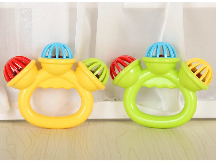 1-4PCS Baby Hand Rattle Ball Sensory Toys