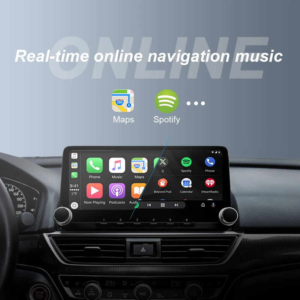 NEW 2in1 Mini  Wireless Carplay Adapter And Android Auto