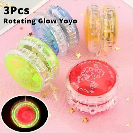 3PCS Luminous Yo-Yo Ball Bearing Kids Toys