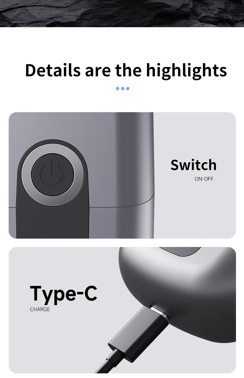 Electric Smart Rechargeable Dual Blade Shaver