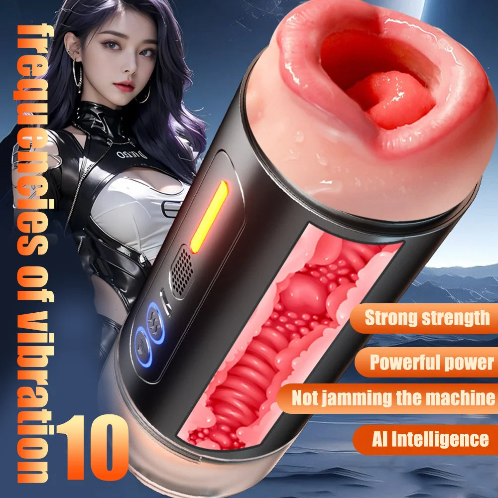 Automatic Male Masturbator Blowjob Machine