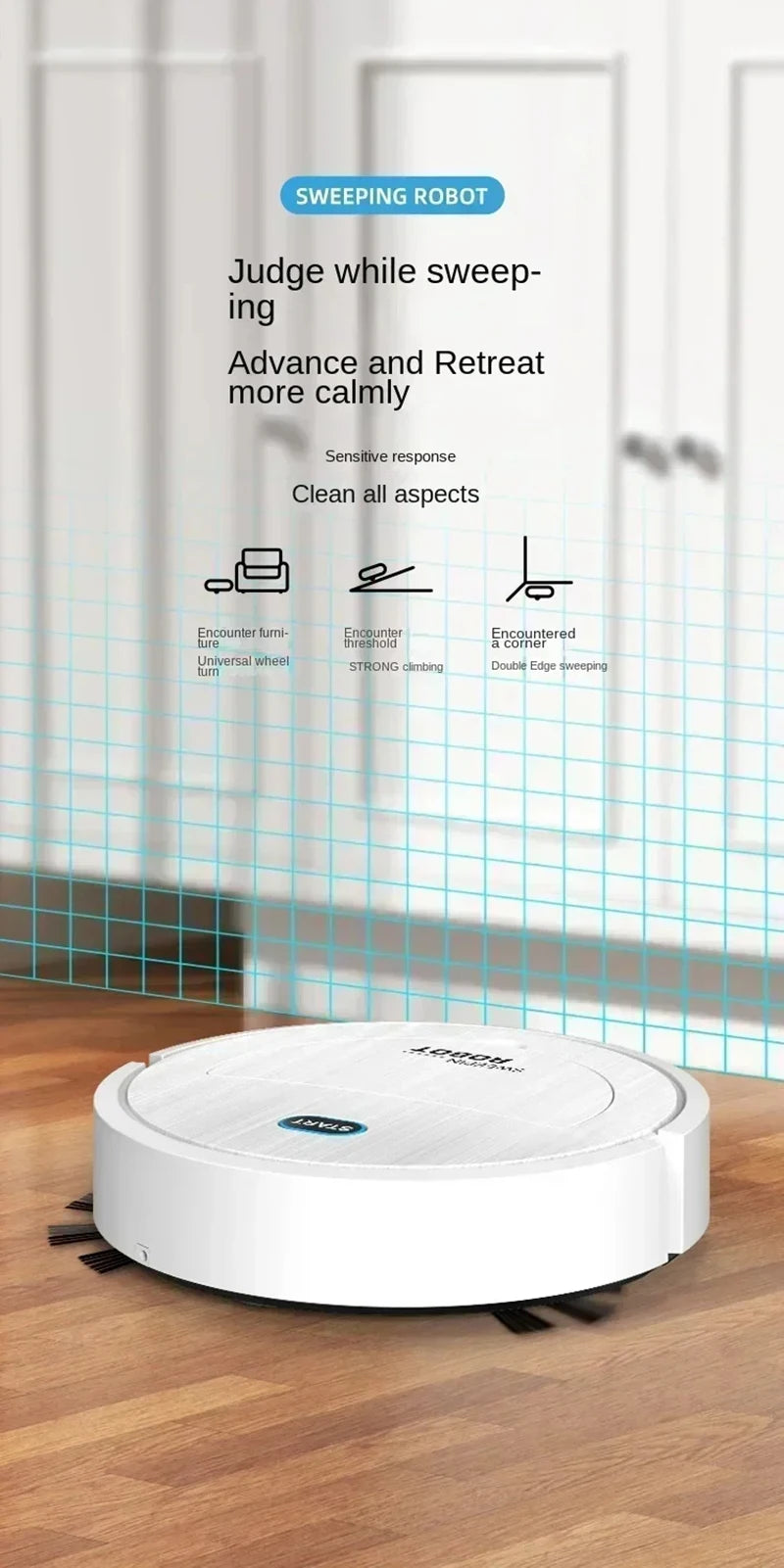 3-in-1 Smart Home Sweeping Robot