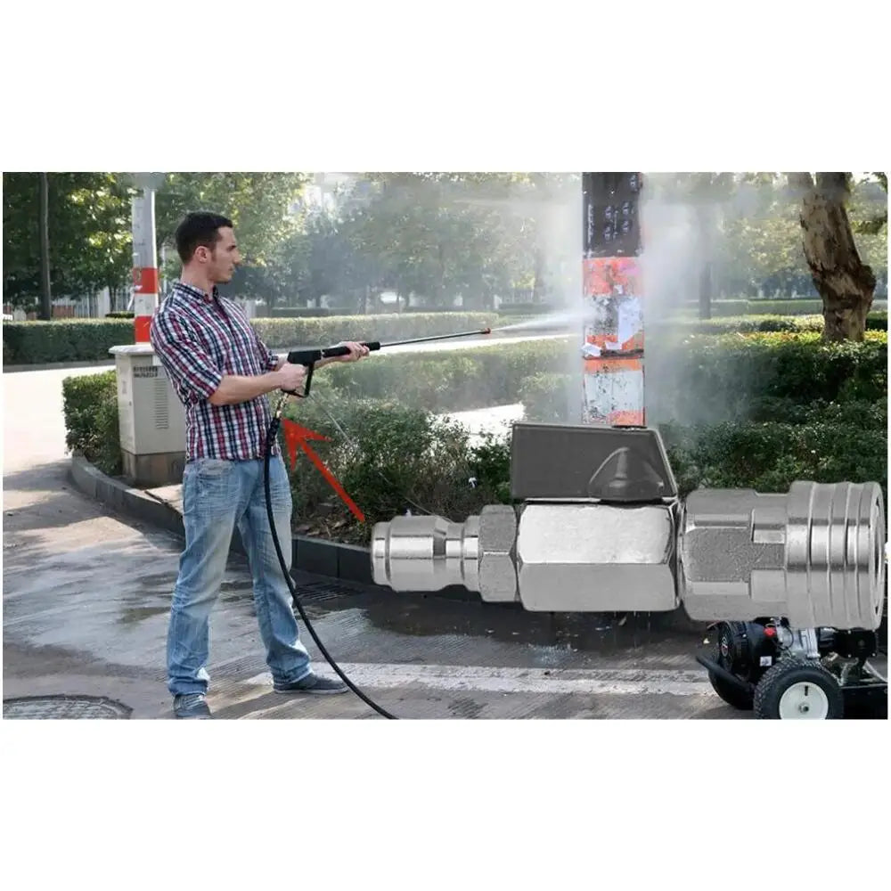 1/4" Ball Valve Quick Connector – Control High Pressure with a Click!