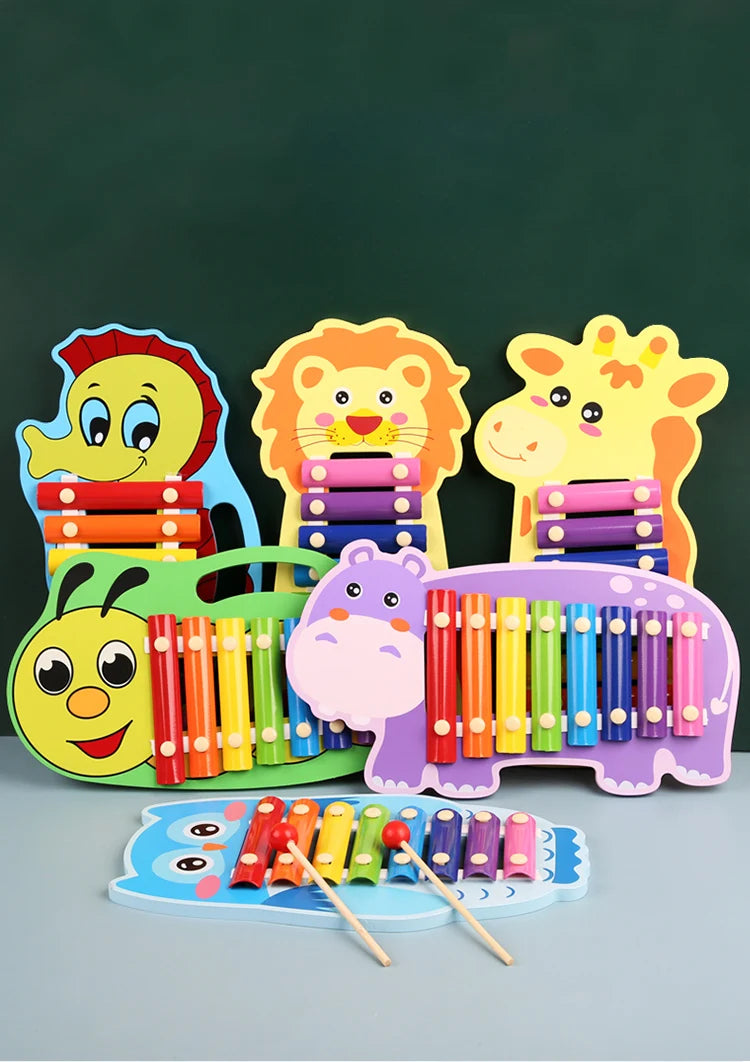 Montessori Wooden Xylophone – 8-Tone Musical Fun for Kids!