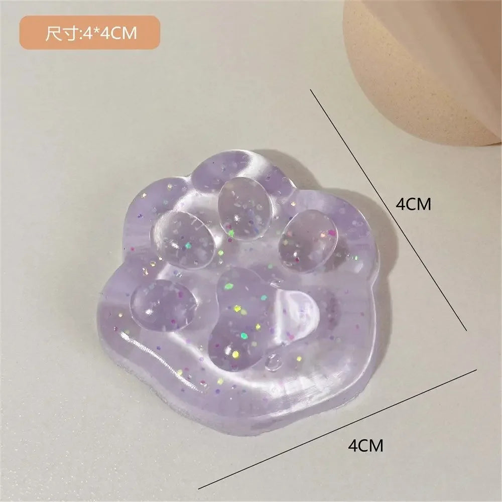 Mini Cat Paw Squeeze Toy for Stress Relief