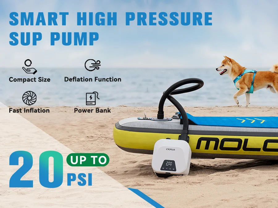 CYCPLUS D14PRO Electric SUP Pump with 20 PSI Battery
