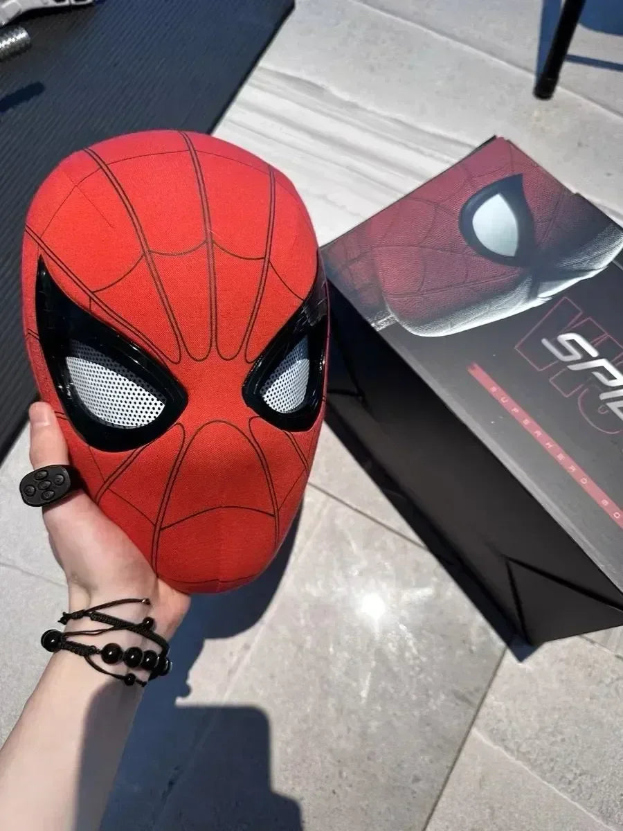 Spiderman Moving Eyes Mask – Remote Control Cosplay Toy