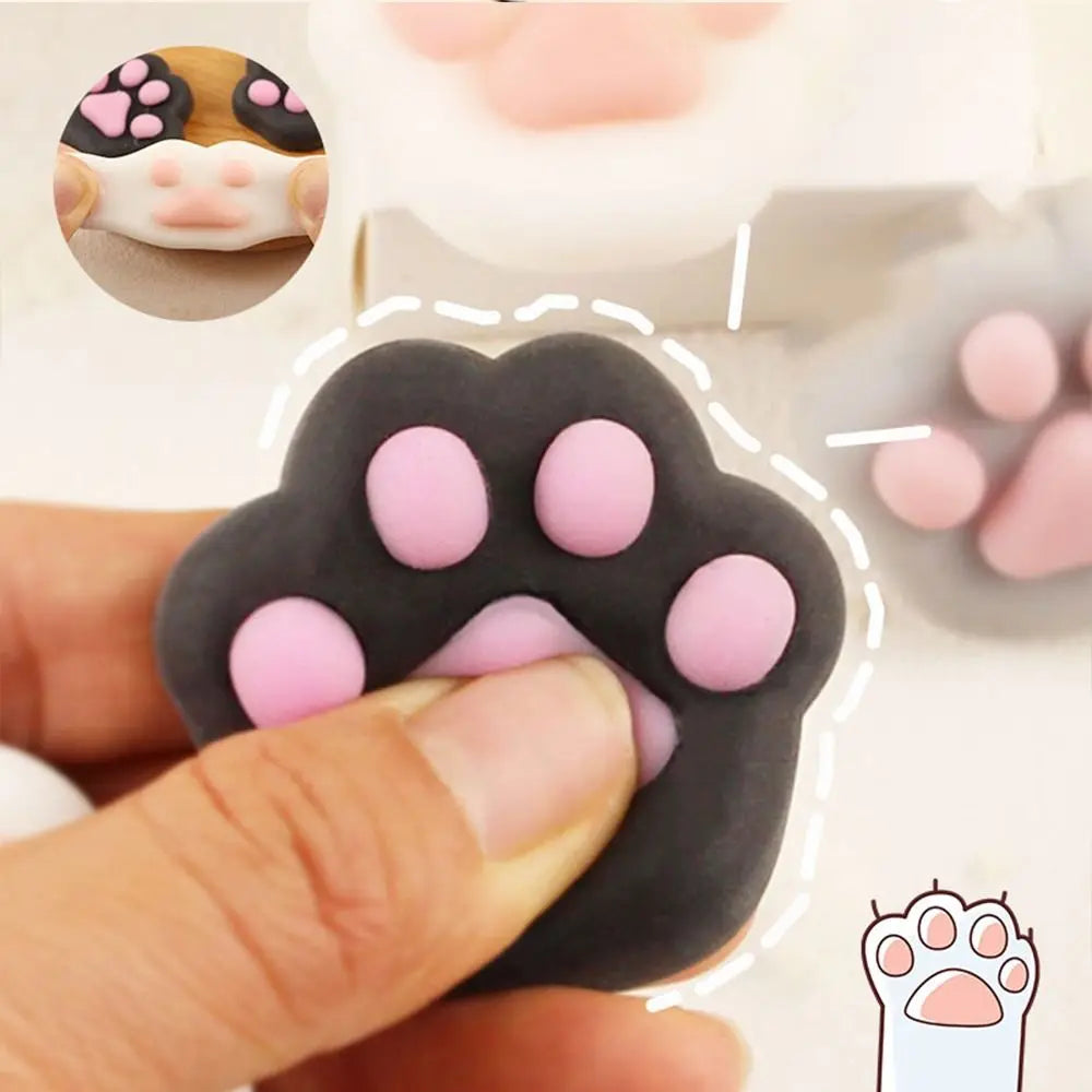Mini Cat Paw Squeeze Toy for Stress Relief