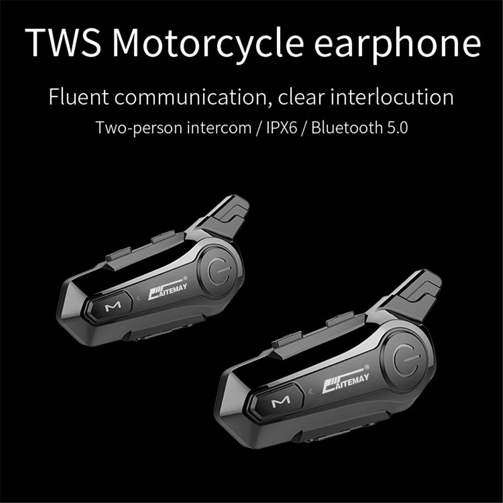 Bluetooth Motorcycle Helmet Intercom V5.3 1000M