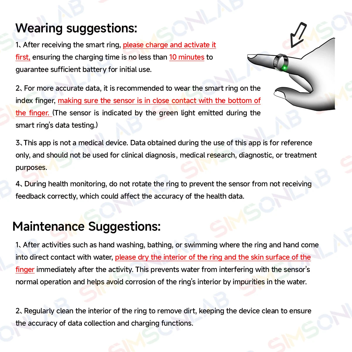 Smart Ring 5ATM Waterproof with Gesture Control