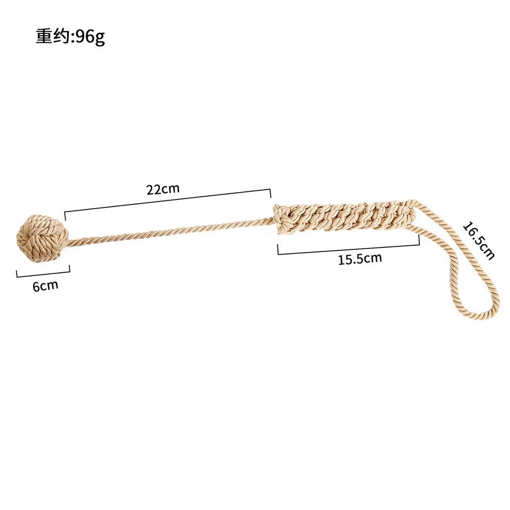 43.5CM Hemp Rope Bull Whip Horse Crop
