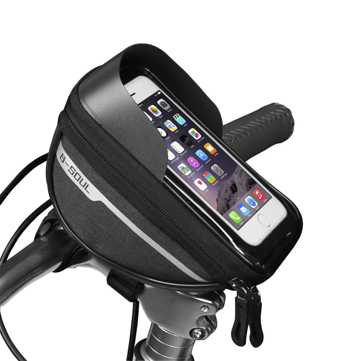 1L Bicycle Frame Bag with Touch Screen Phone Holder