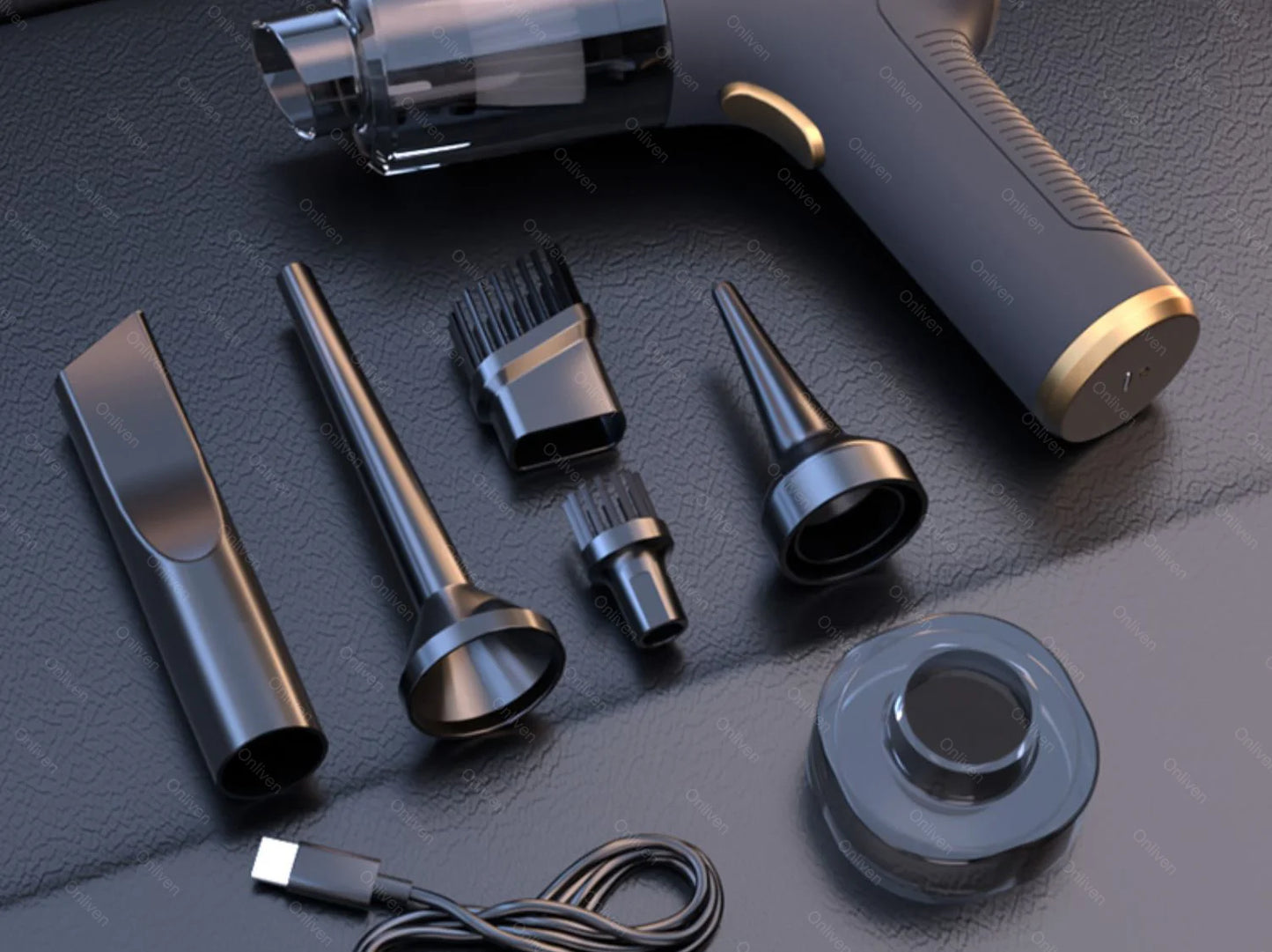 SZUK 98000PA Mini Car Vacuum Cleaner – Wireless & Powerful