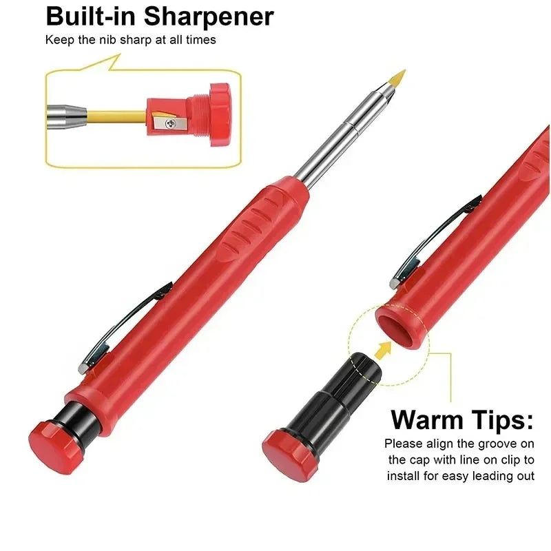 2.8mm Carpenter Mechanical Pencil with Sharpener
