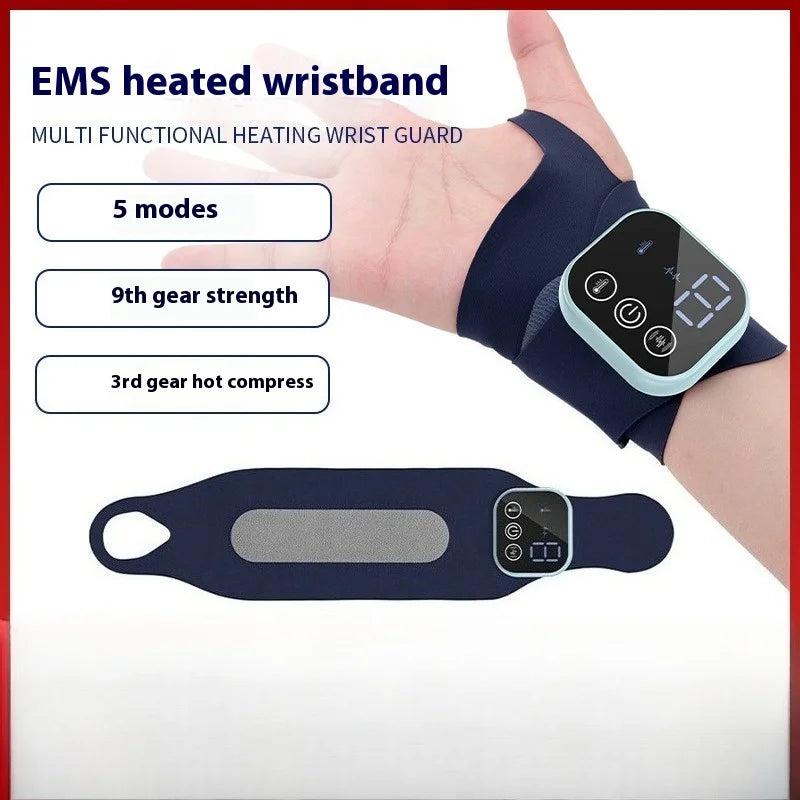 Smart EMS Wrist Massager with Heat Therapy