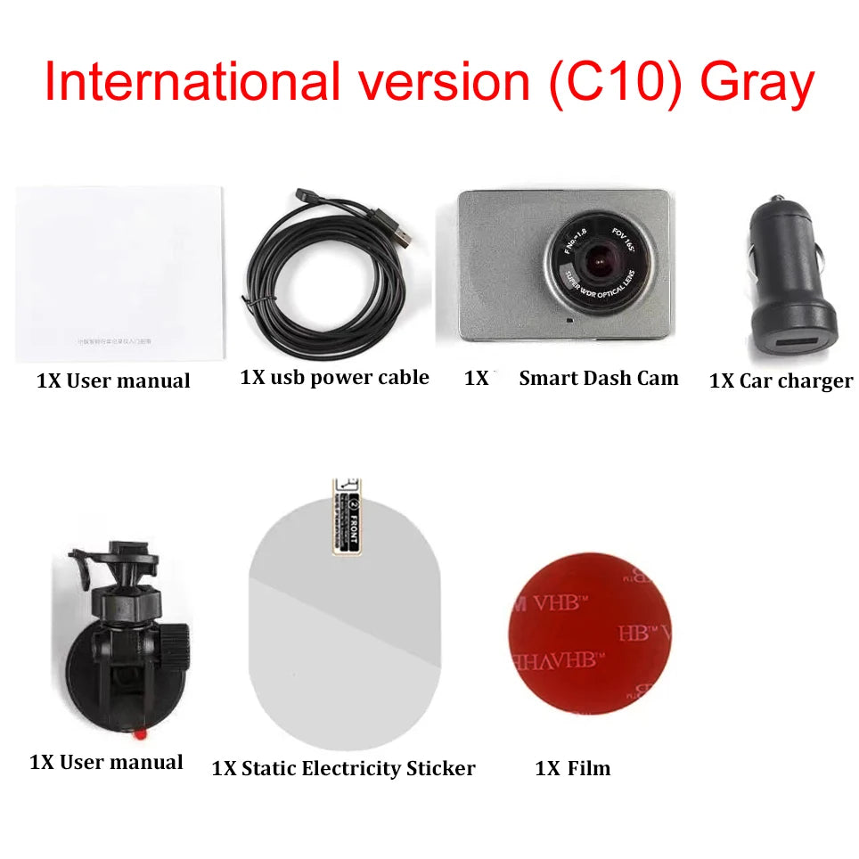 YI Smart Dash Cam – Full HD 1080P with ADAS Safety