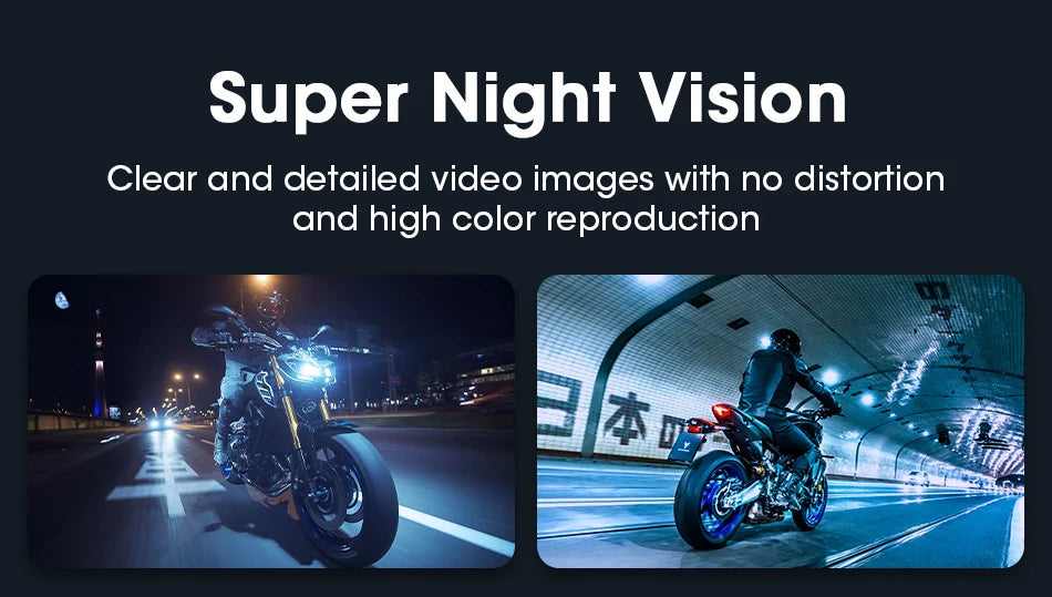 5" Motorcycle GPS DVR – Waterproof Dash Cam with CarPlay