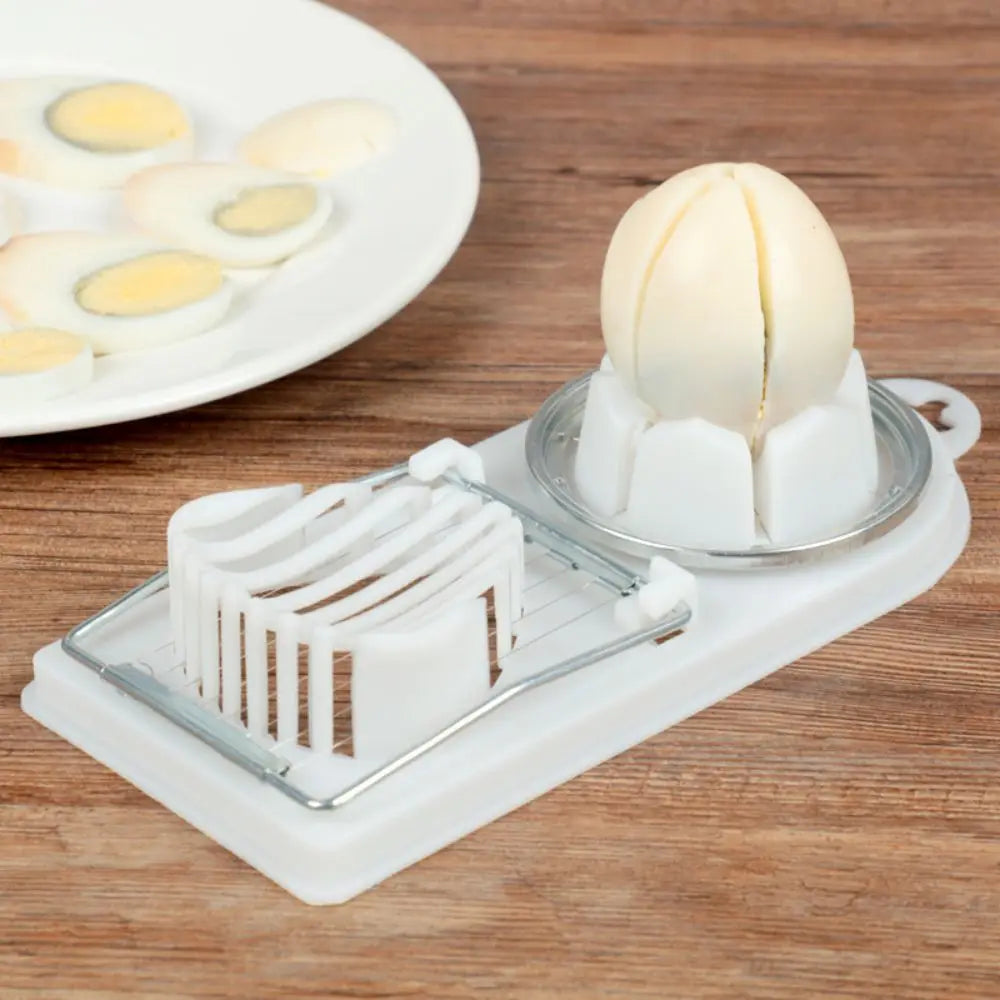 Multifunctional Egg Slicer – Stainless Steel 2-in-1 Egg Cutter Tool