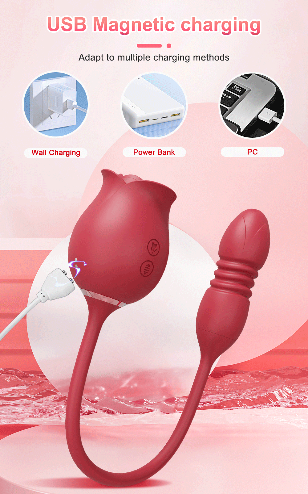 Rose-Sucking Vibrator G Spot Stimulator