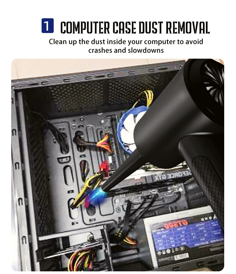 Clean your PC effortlessly with this portable air duster!