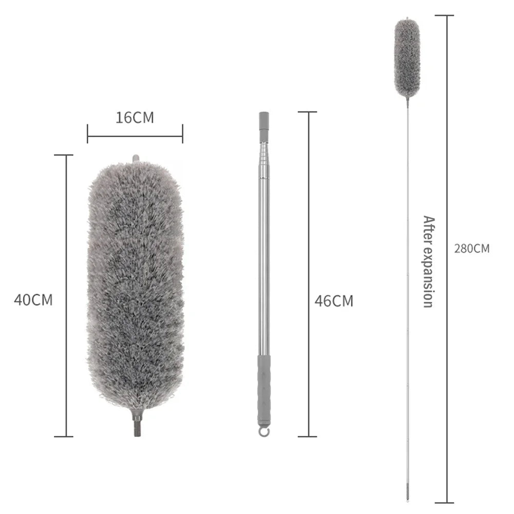 Extendable Microfiber Duster – Telescopic & Bendable Cleaning Brush
