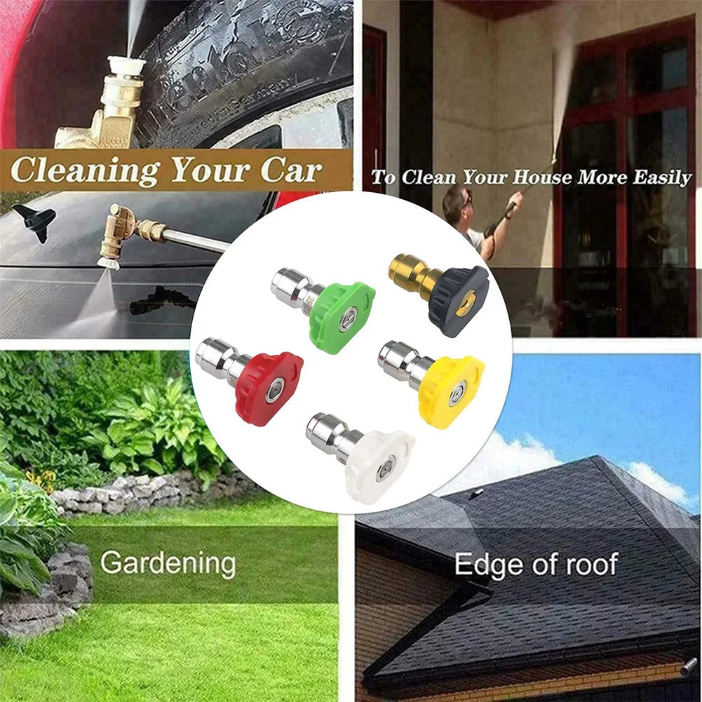 5pc Quick-Connect Pressure Washer Nozzle Set