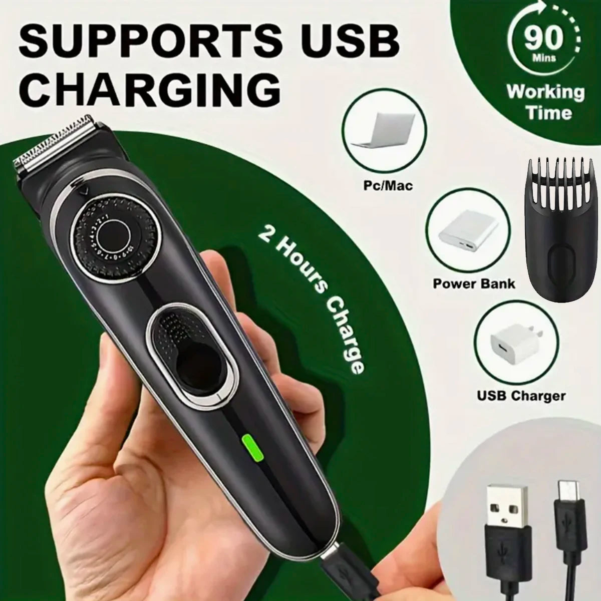 Men’s Body Hair Trimmer for Groin & Chest