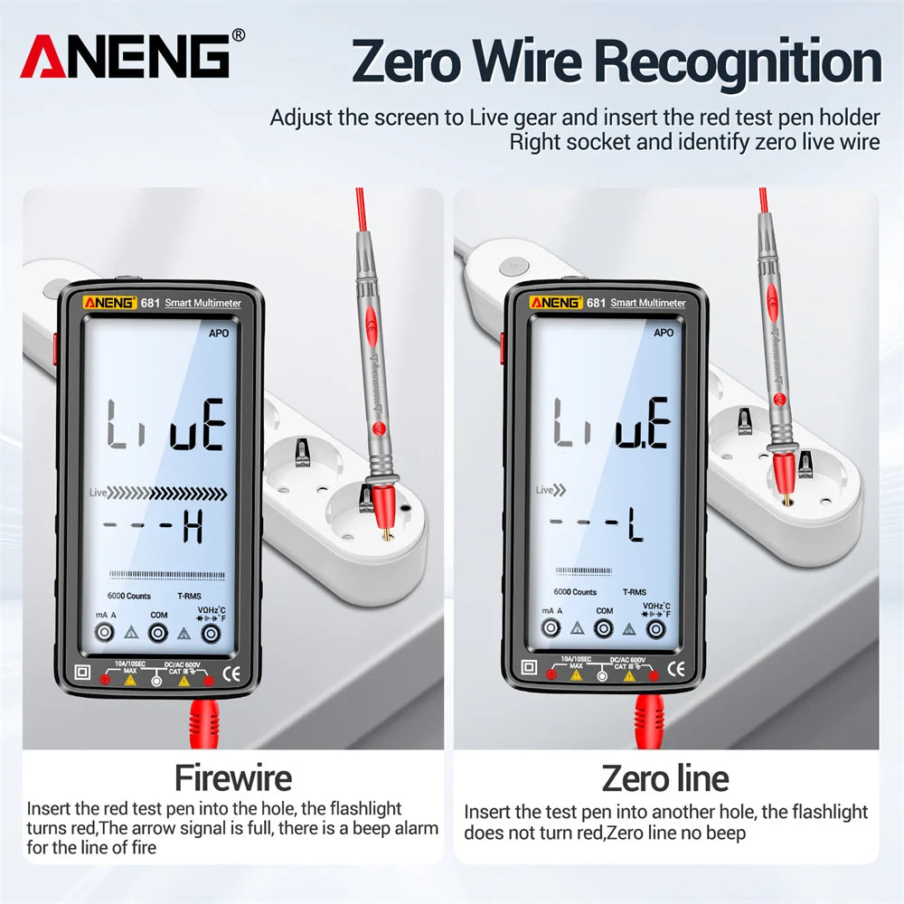 ANENG 681 Rechargeable Digital Multimeter Tester