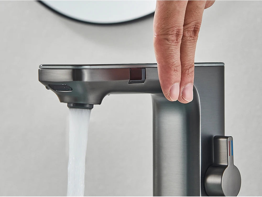 Smart Touchless Basin Faucet with Digital Display