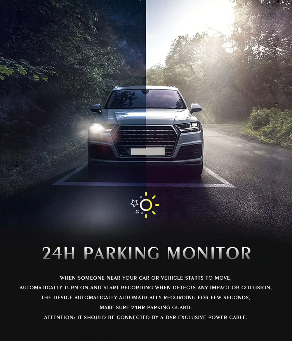 4-Channel WiFi Dash Cam with 360° Night Vision