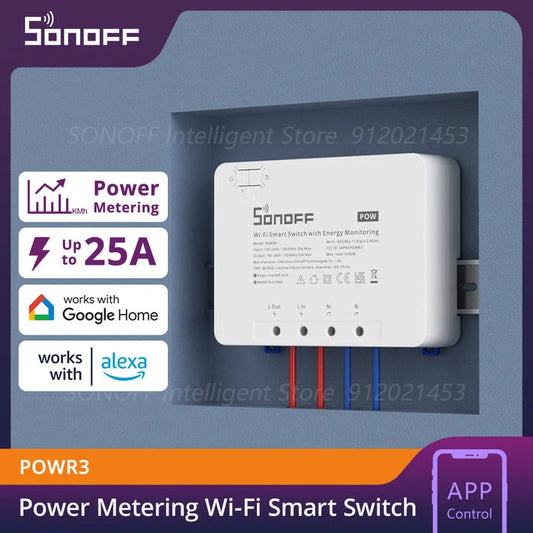 SONOFF POWR3 25A High Power Smart WiFi Switch