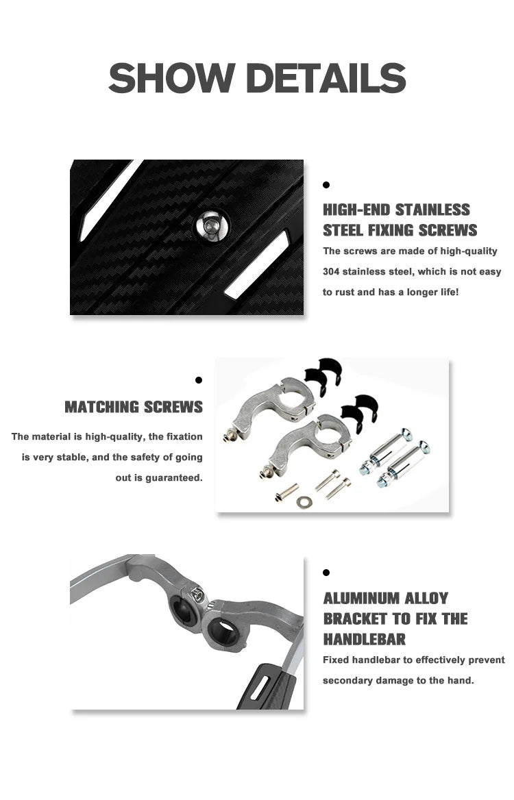 Universal 22mm/28mm Hand Guards for Dirt Bikes