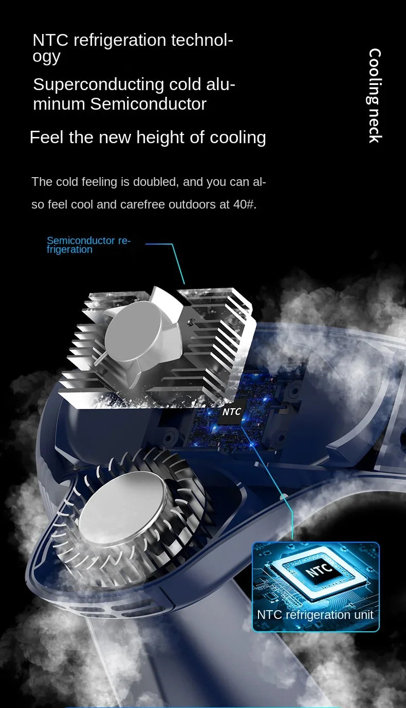 Portable Neck Air Conditioner Bladeless Cooling Fan