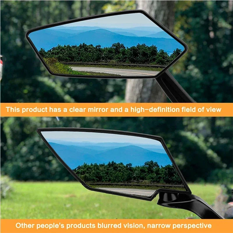 Folding Wide-Angle Mirrors for V-Strom