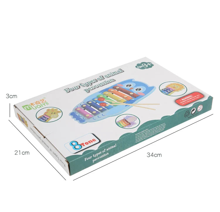 Montessori Wooden Xylophone – 8-Tone Musical Fun for Kids!