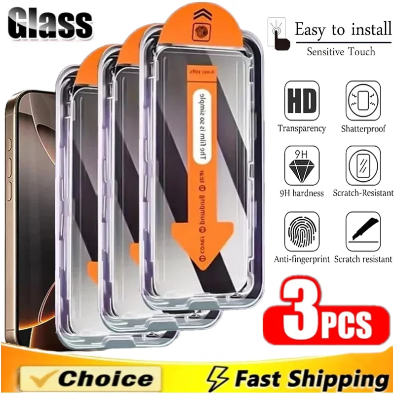 3PCS Tempered Glass Privacy Screen Protector for iPhone