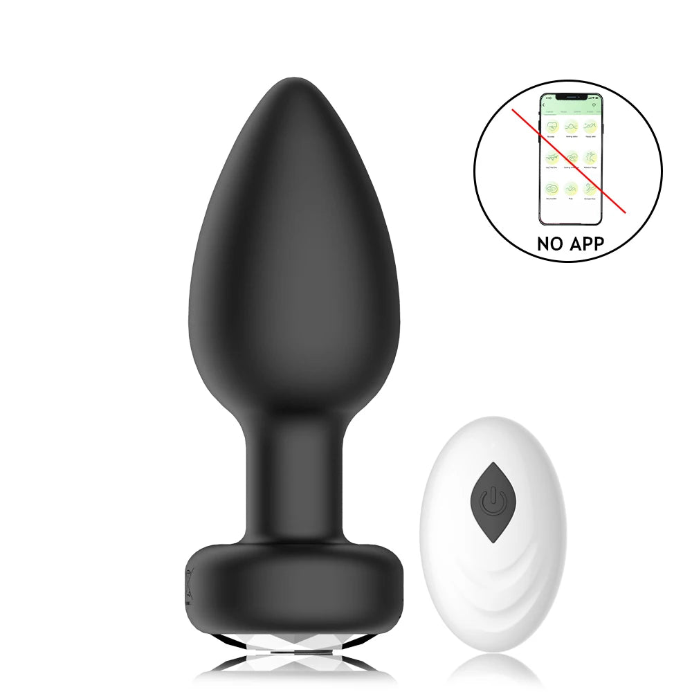 Wireless Vibrating Anal Plug with 10 Modes