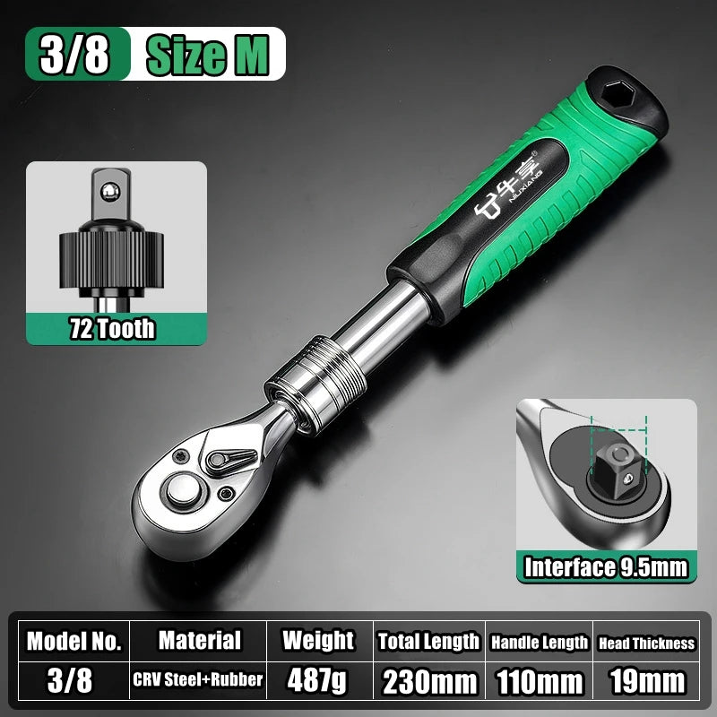 Telescopic Ratchet Wrench – Power & Reach in One Tool!