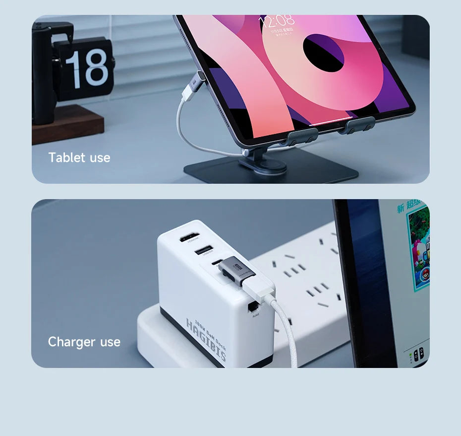 Hagibis 240W USB-C Adapter – Speed, Power, Precision!