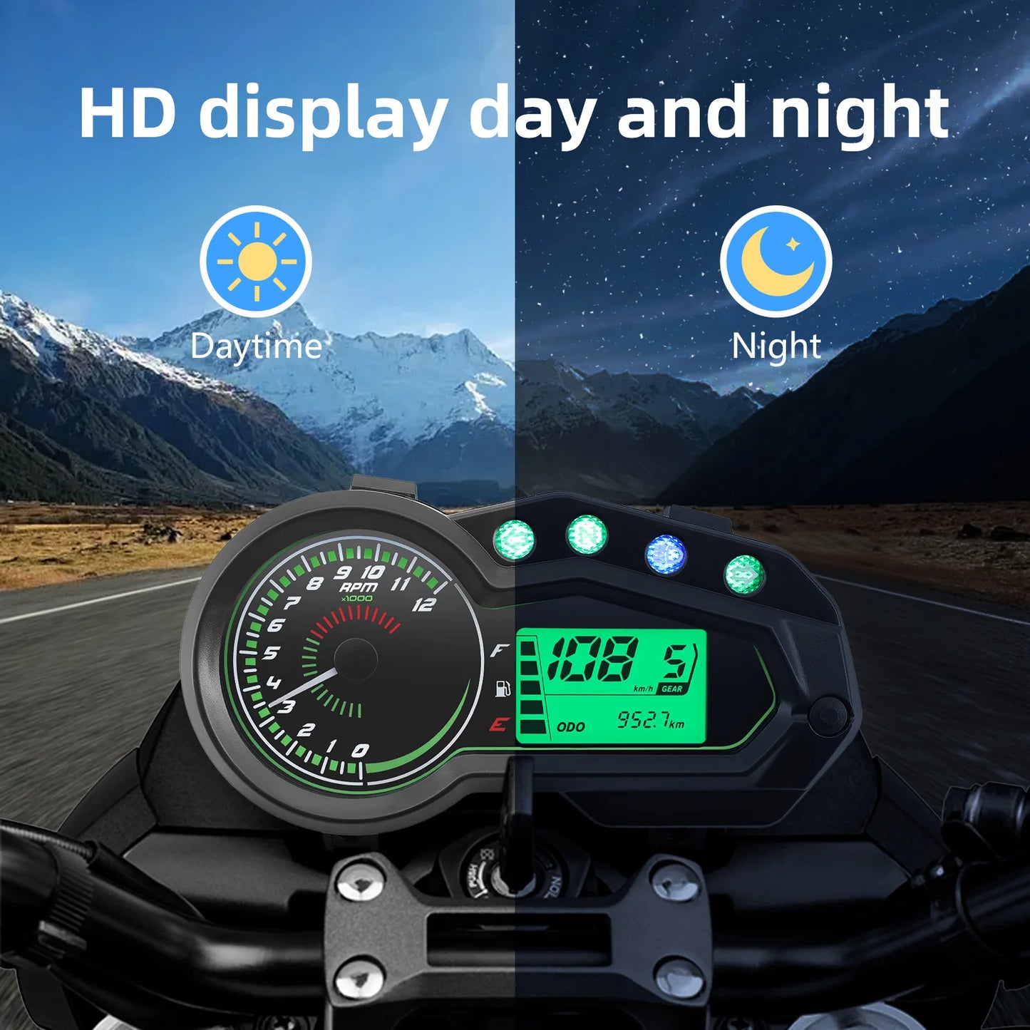 12V Digital Speedometer Odometer for Italika
