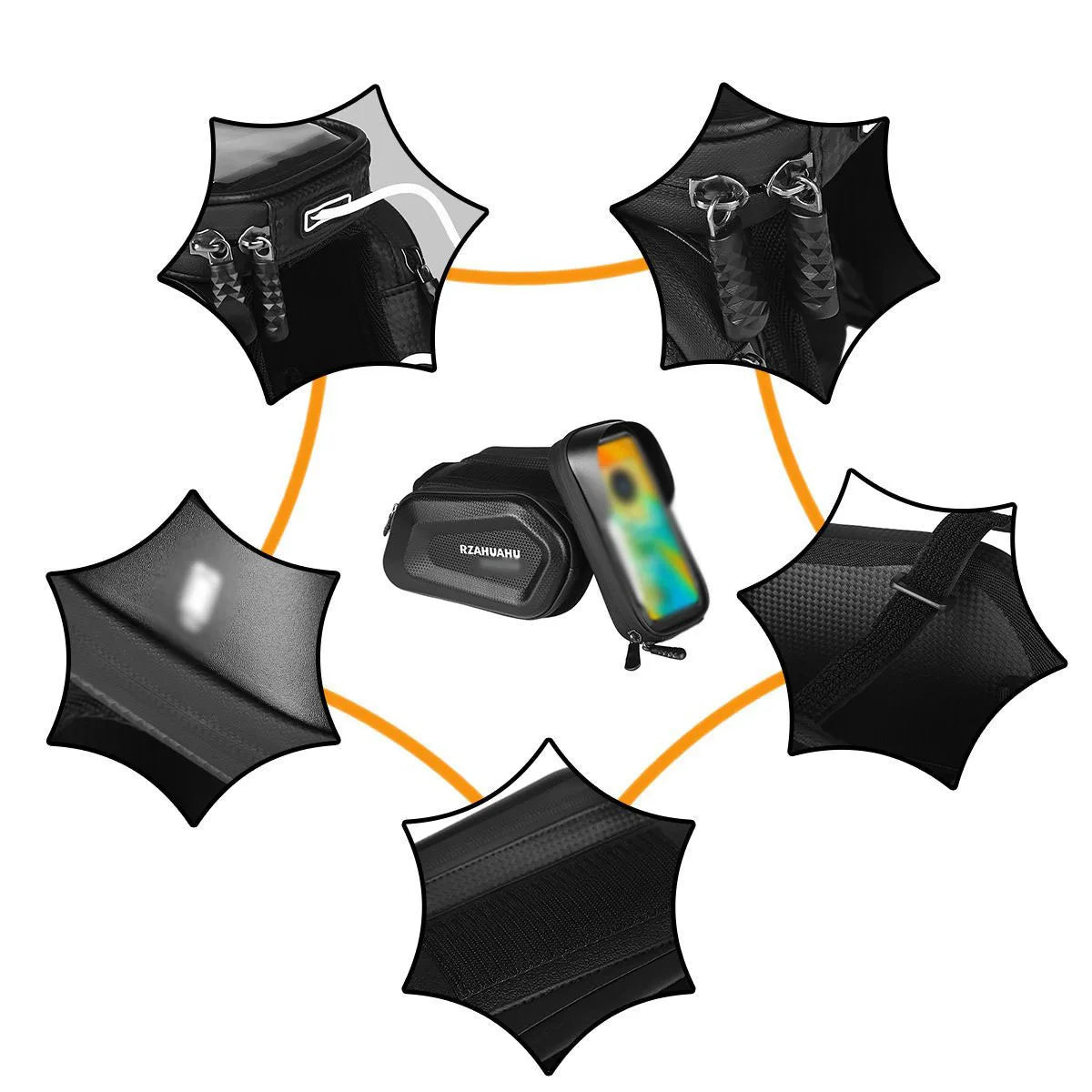 Waterproof Front Beam Bike Bag – Multi-Use Saddle & Phone Bag