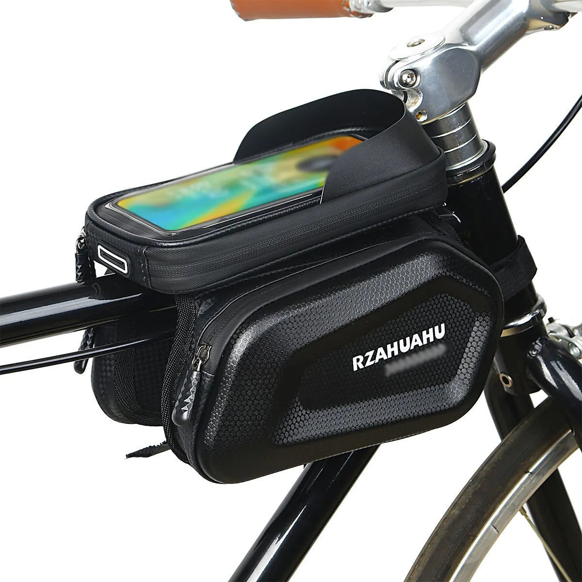 Waterproof Front Beam Bike Bag – Multi-Use Saddle & Phone Bag