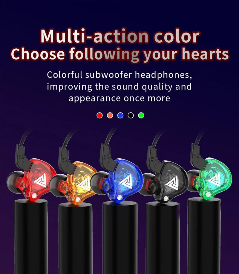 QKZ AK6 HiFi Wired Earphones with Mic