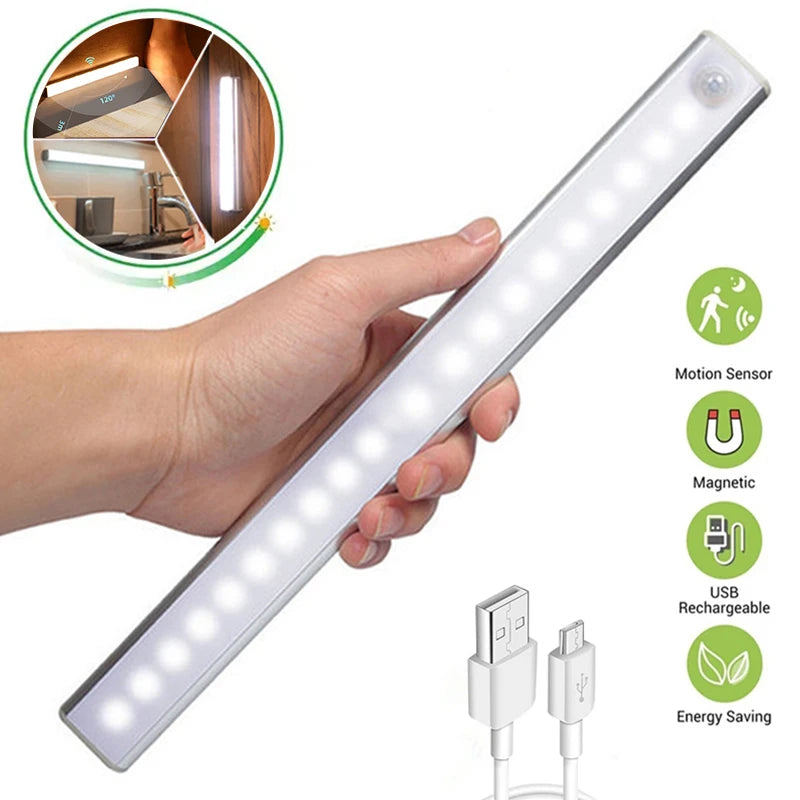 Wireless LED Motion Sensor Night Light Rechargeable