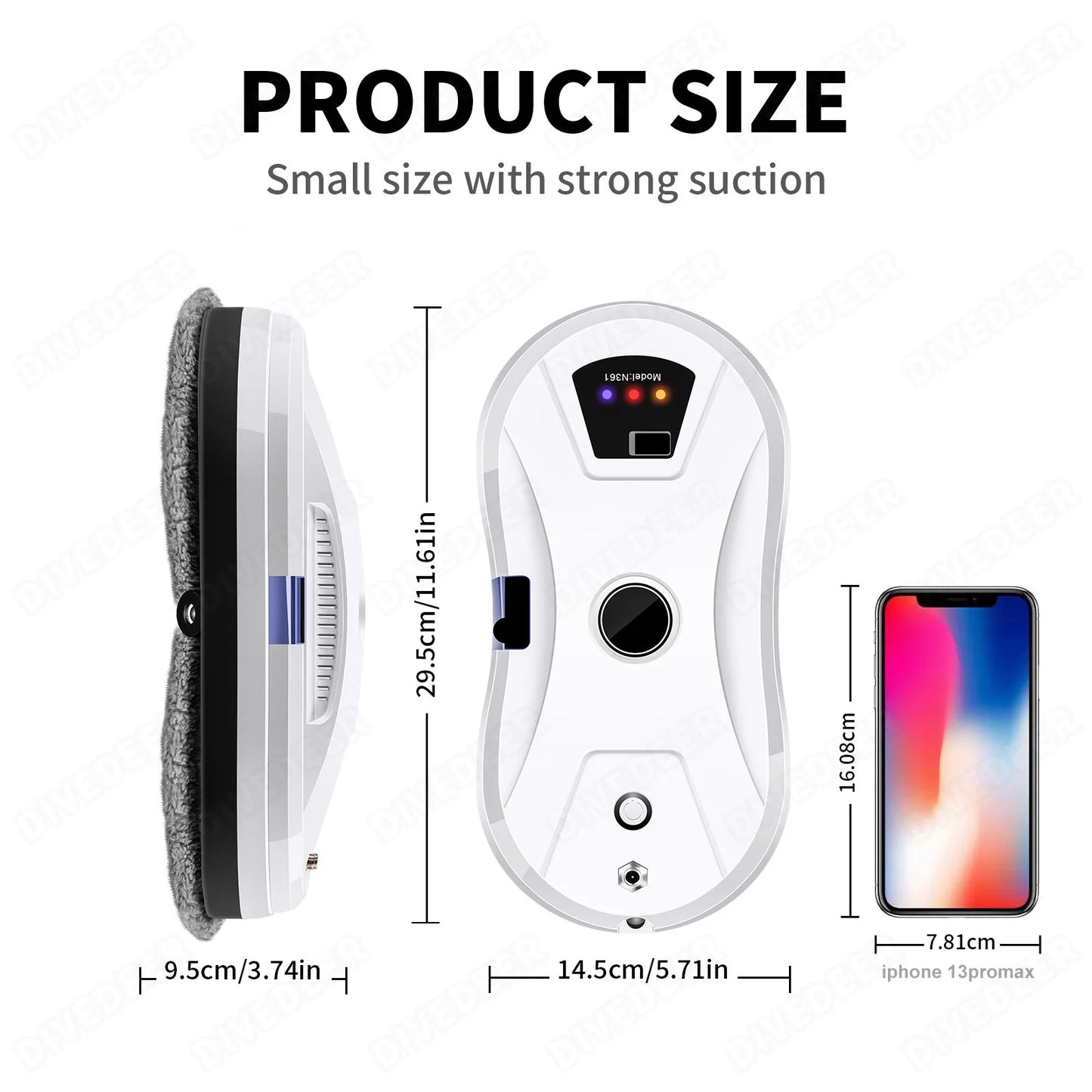 Smart Window Cleaning Robot with Auto Water Spray