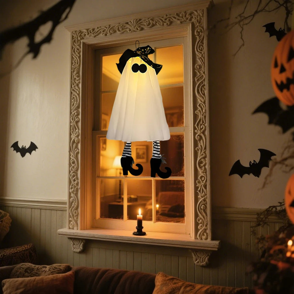 LED Light Up Witch Ghost Hanging Decoration